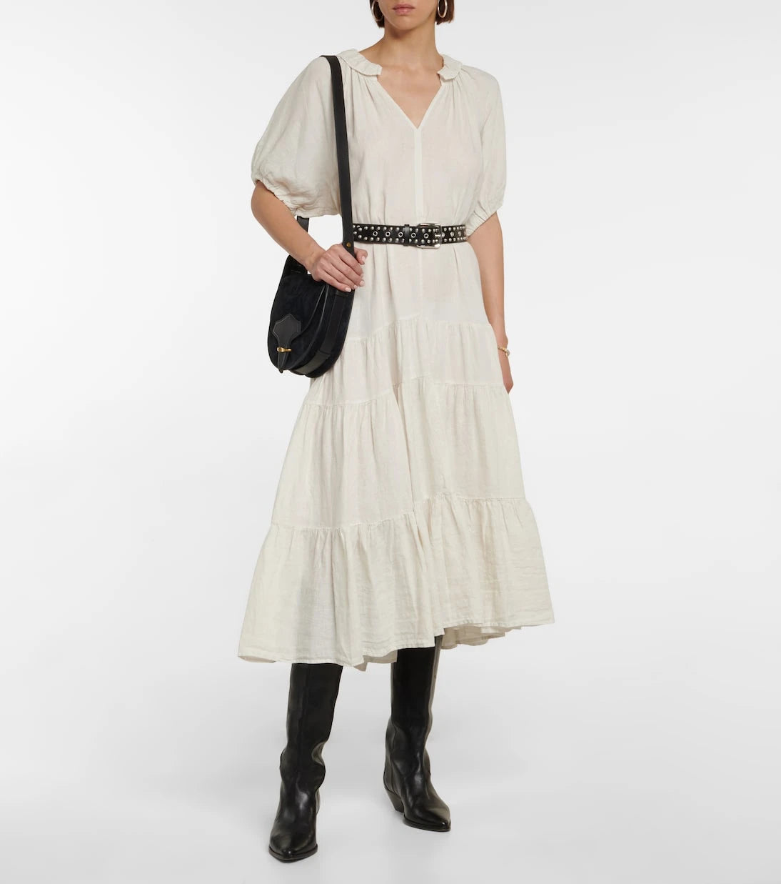 Velvet - Karina linen midi dress