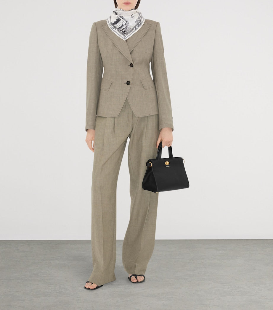 Burberry Mini Calfskin Cotswolds Tote Bag