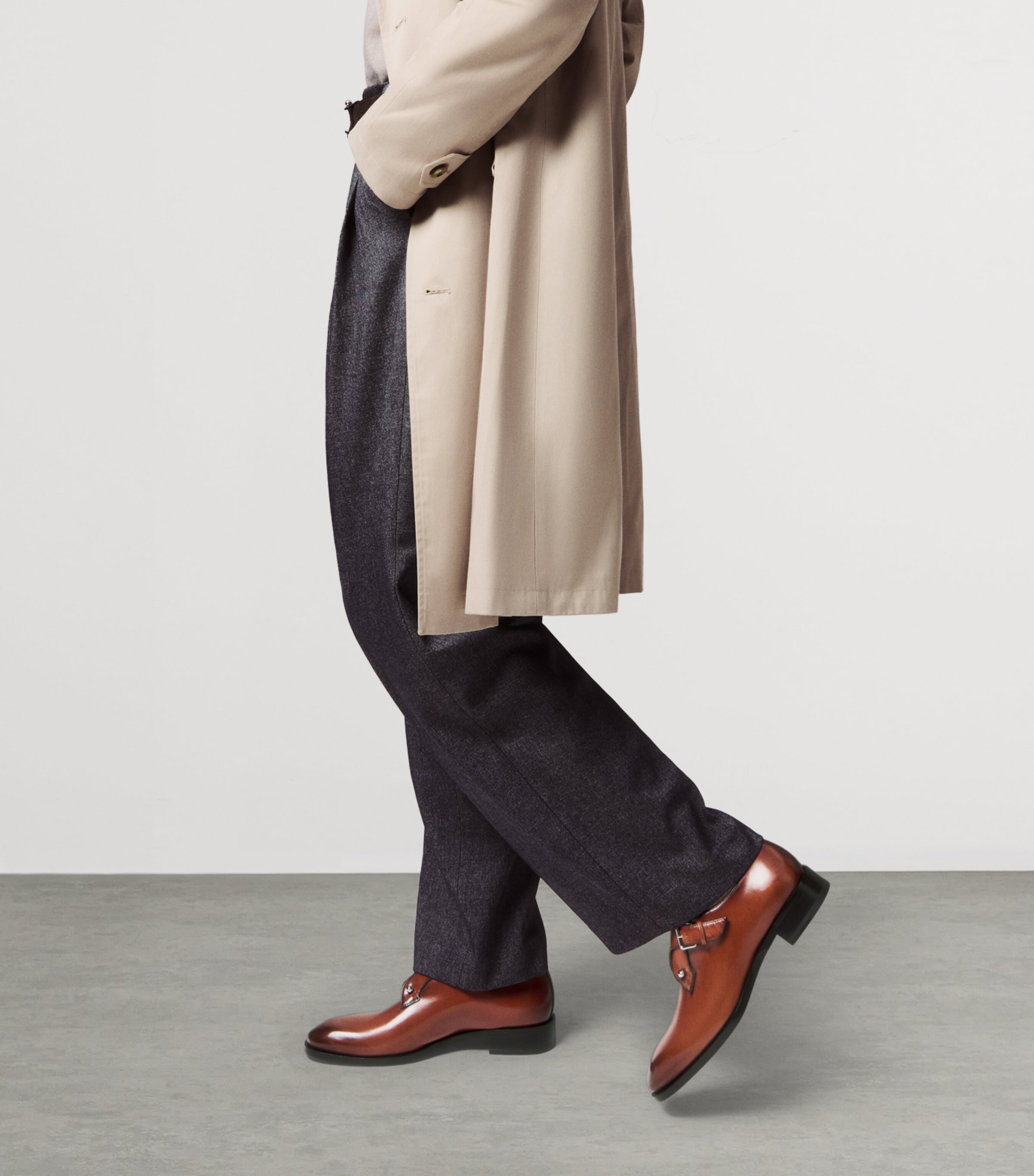 Chambelimonk Leather Monk Shoes