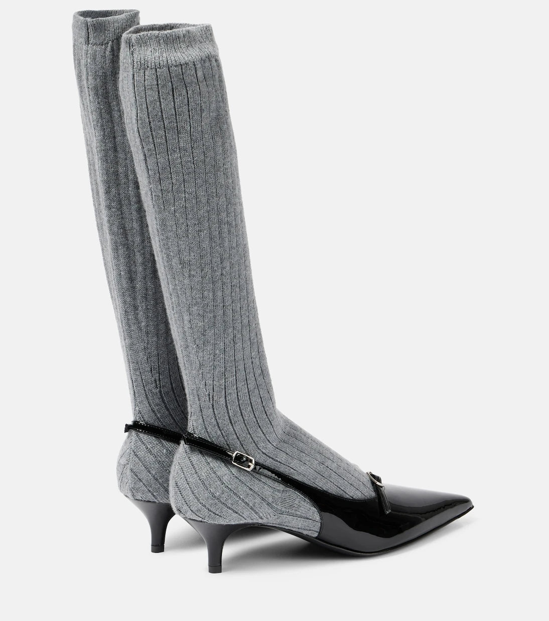 Magda Butrym - Leather-trimmed sock boots