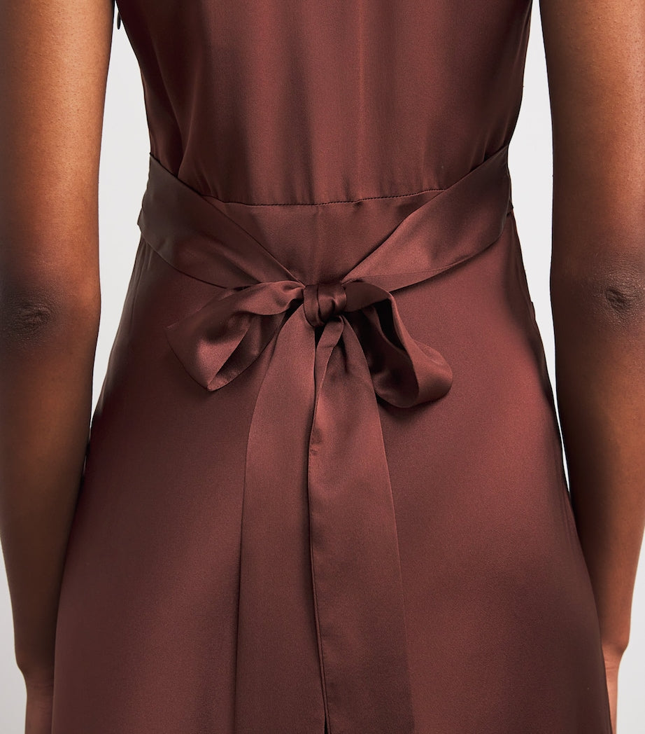 Dôen Silk-Lace Coraline Midi Dress