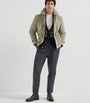 Brunello Cucinelli Brown Water-Resistant Detachable Collar Jacket