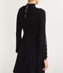 Maje Black High-Neck Knitted Mini Dress