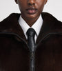 Yves Salomon Black Down-Mink Reversible Puffer Jacket (60cm)