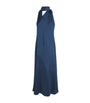 MAX&Co. Blue Silk Scarf Midi Dress