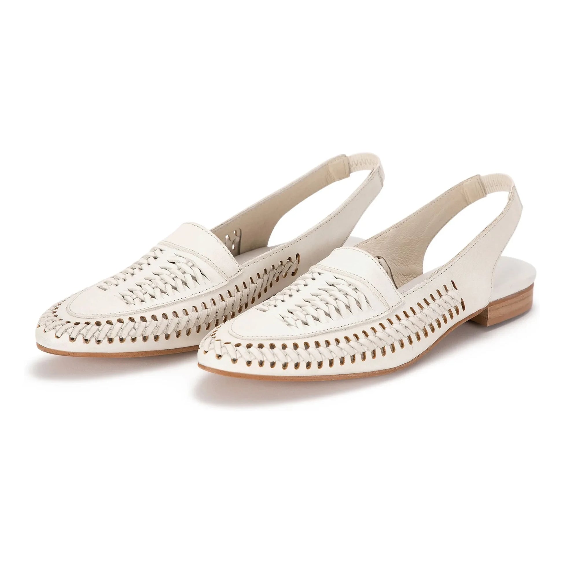 Bobo Choses - Braided Leather Slingback | Ecru