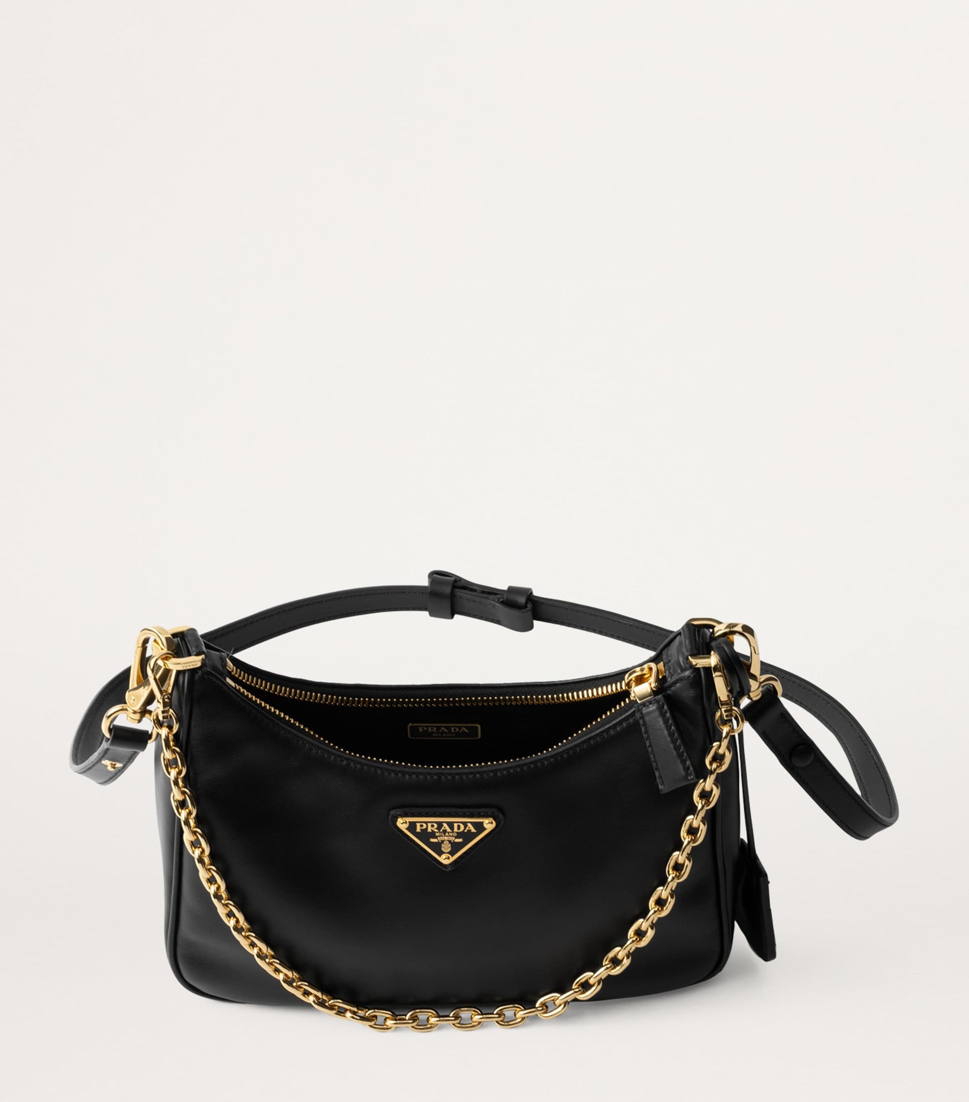 Prada Black Mini Leather Re-Edition Shoulder Bag