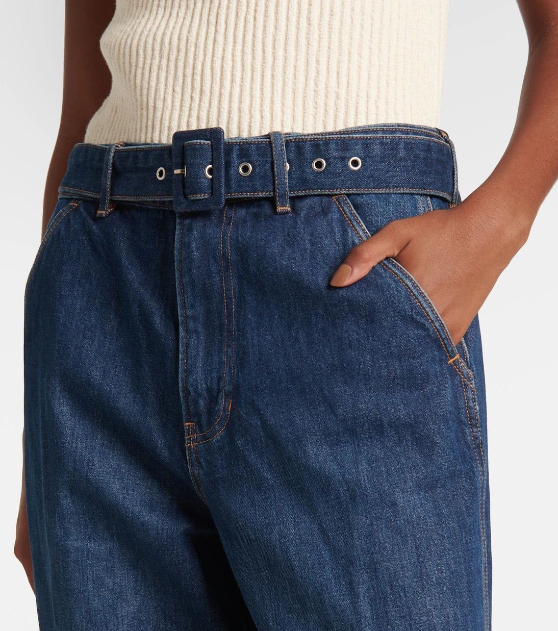 Veronica Beard - Taylor high-rise wide-leg jeans