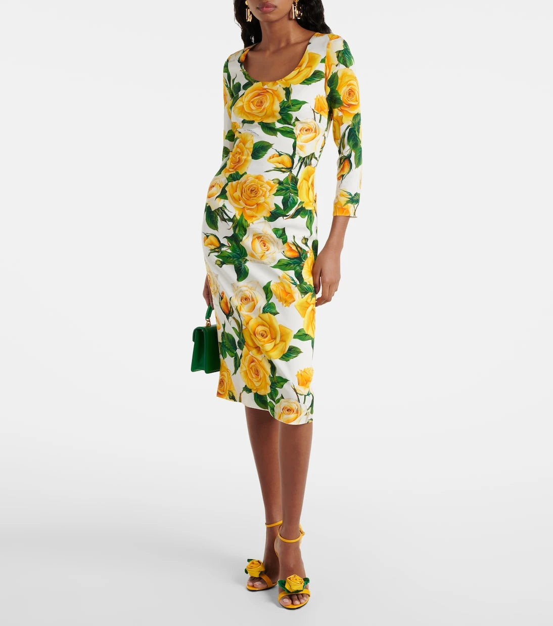 Dolce&Gabbana - Floral silk-blend midi dress