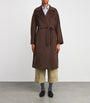 Weekend Max Mara Brown Virign Wool Double-Breasted Coat