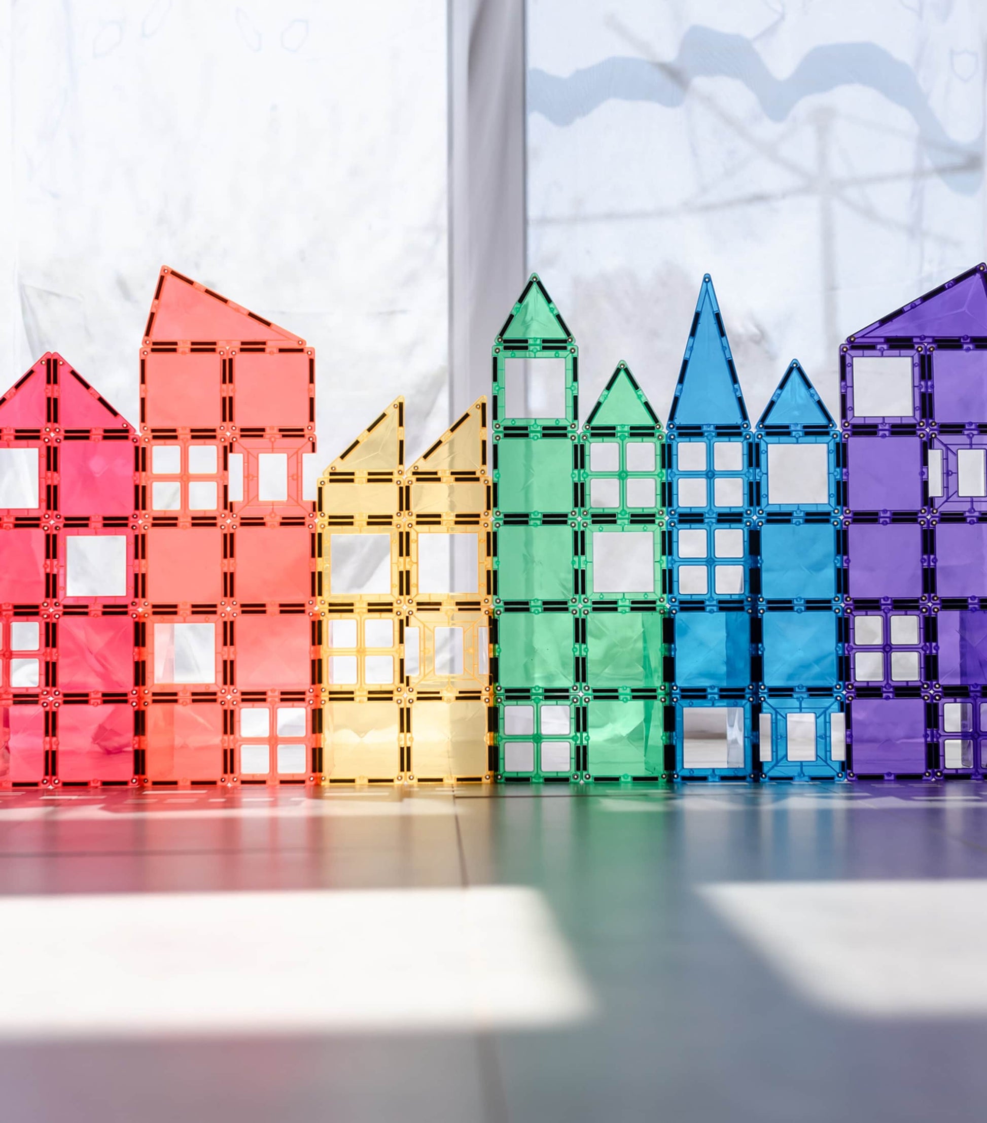 Connetix Tiles Magnetic Rainbow Tiles