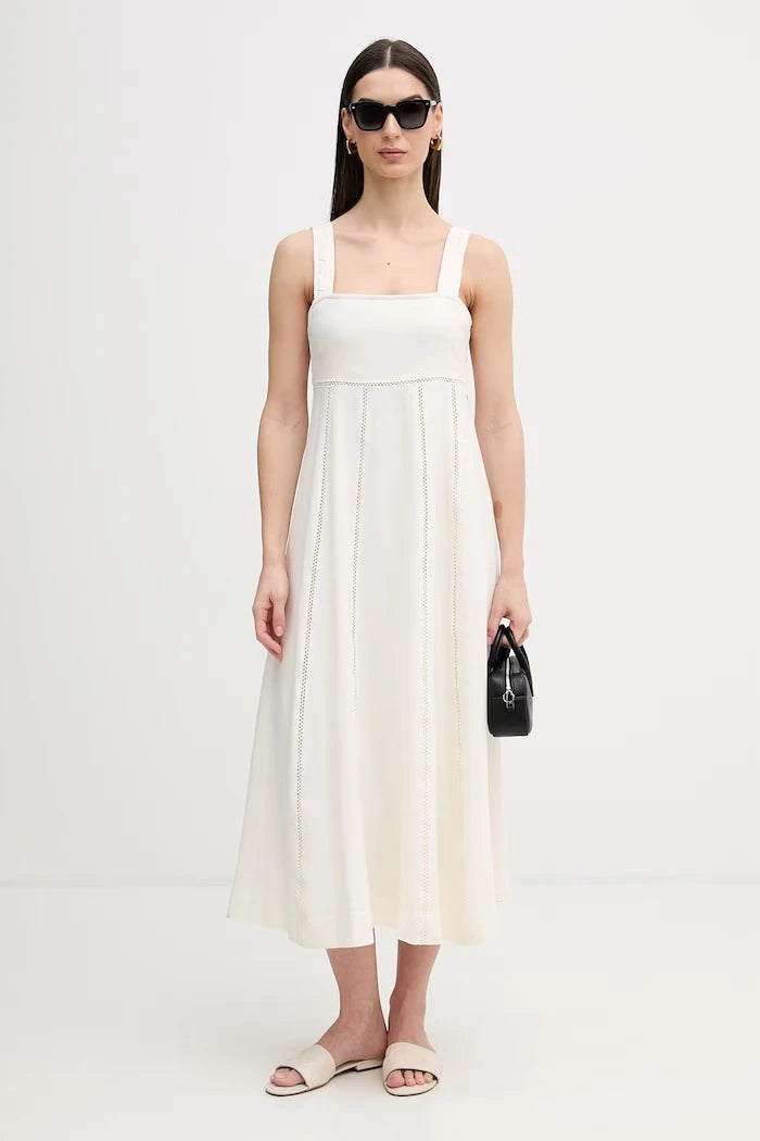 Рокля с лен Dkny