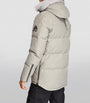 Moose Knuckles Grey Shearling-Trim 3Q Jacket