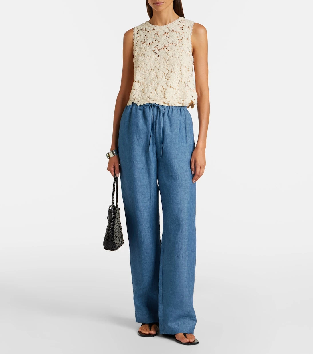 Velvet - Simona cotton-blend guipure lace top