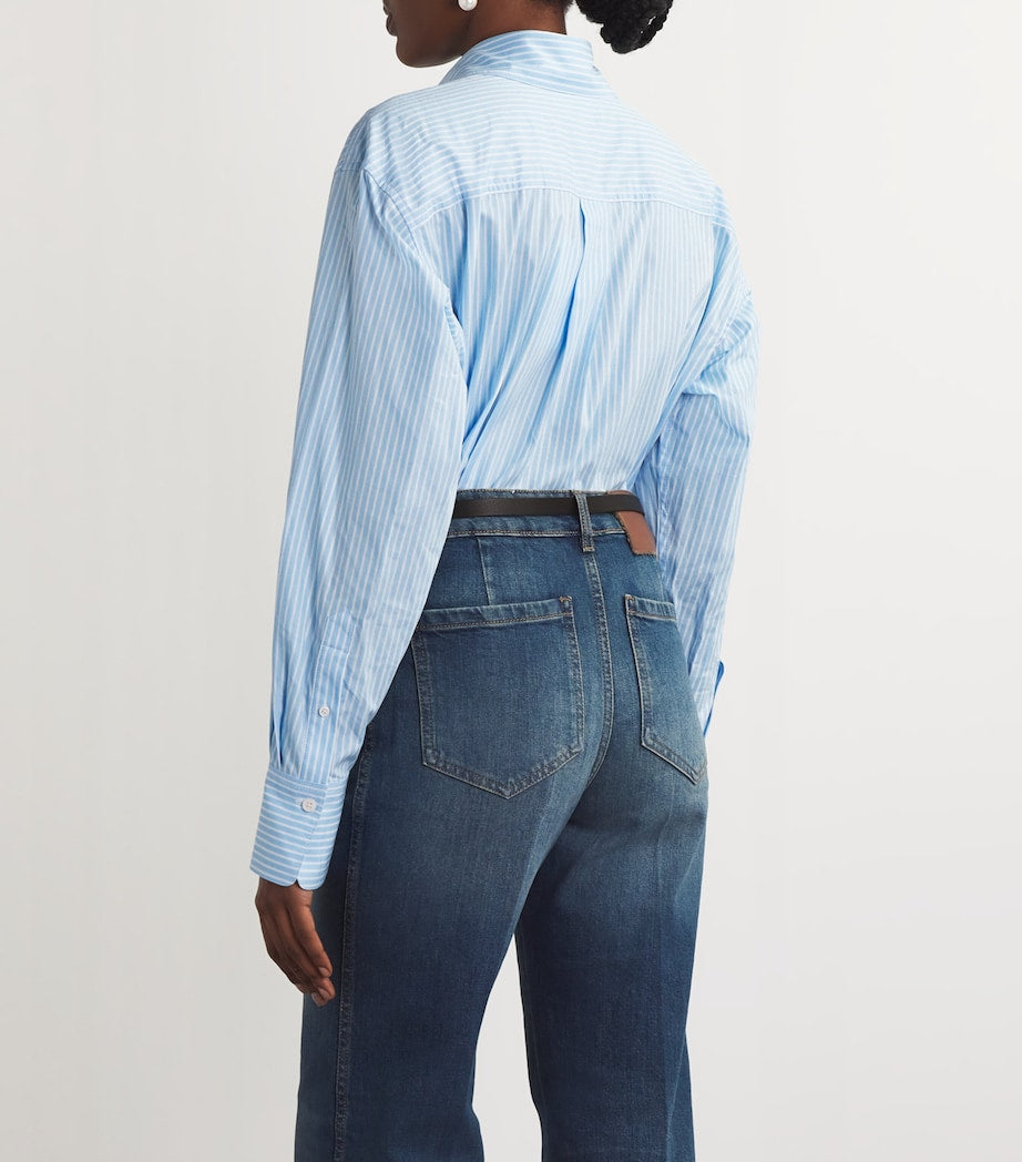 Victoria Beckham Black Leather Frame Belt