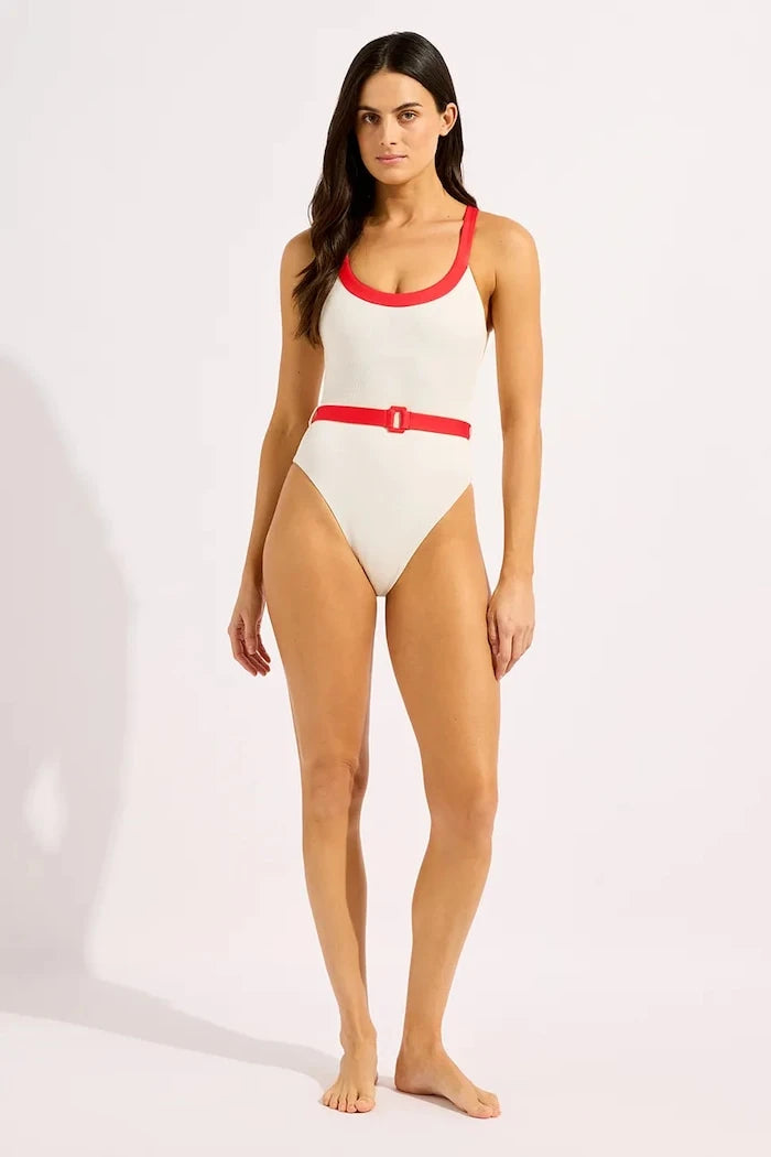 Seafolly цял бански дамски Retro