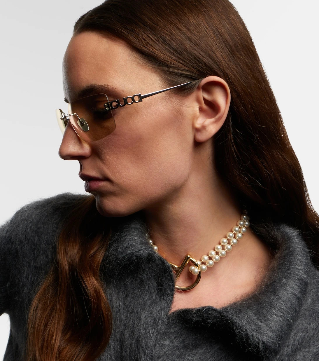 Gucci - Gucci Signoria rectangular glasses