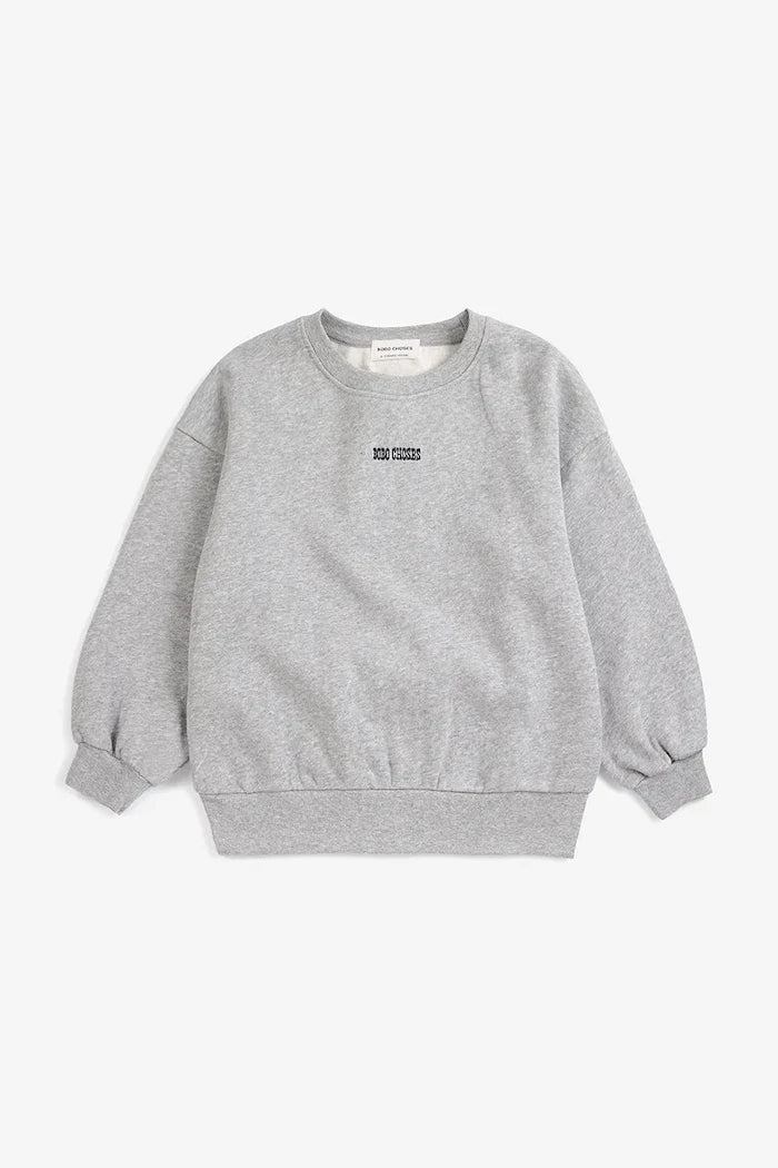 Bobo Choses Çocuklar için Pamuk Mush Monster Oversize Sweatshirt