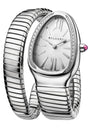 Stainless Steel and Diamond Serpenti Tubogas Watch 35mm