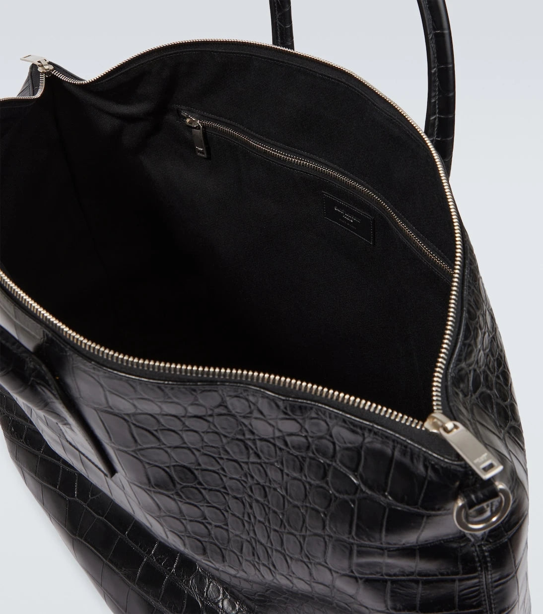 Saint Laurent - Giant croc-effect leather tote bag