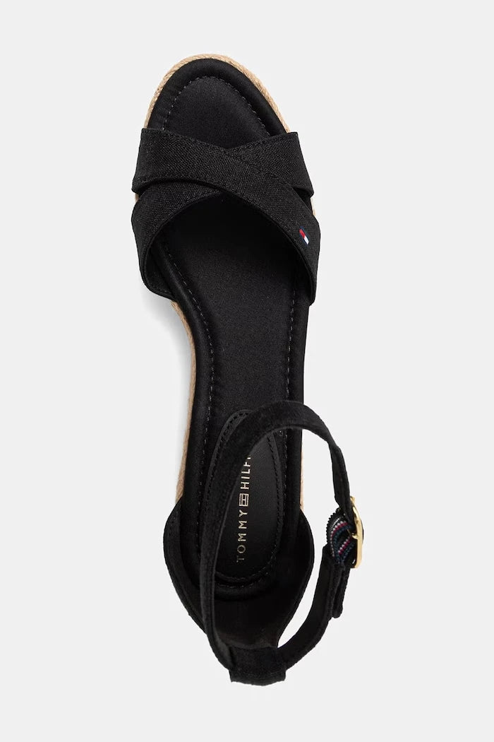 Tommy Hilfiger MID WEDGE ESPAD X CROSS Dolgu Topuk Sandalet