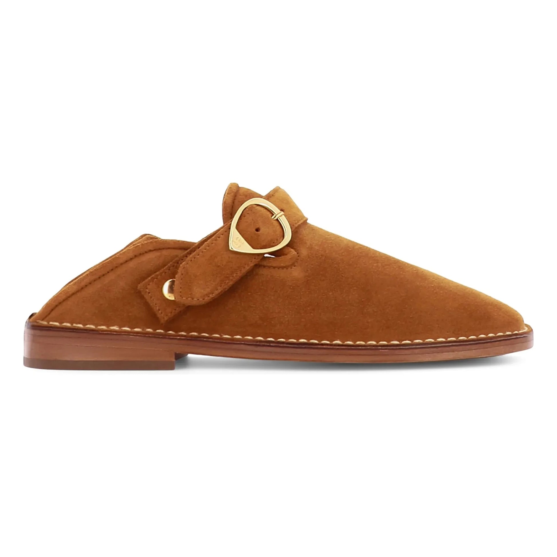 Socque Paris - Lucca Suede Loafers | Camel