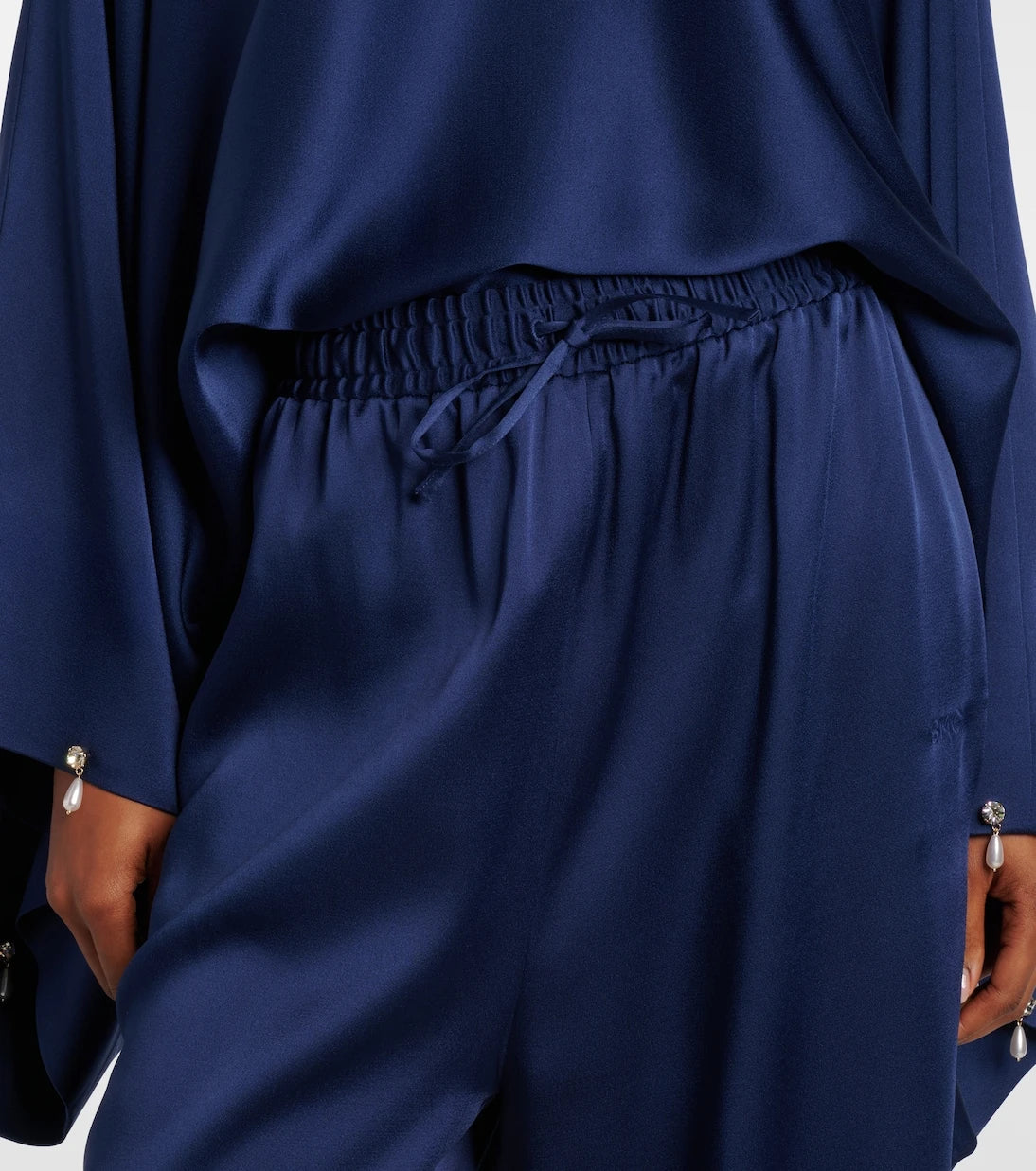 Stella McCartney - Satin wide-leg pants