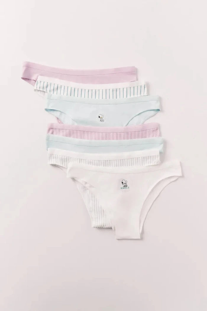 women'secret kadın pamuklu elastanlı Brezilya tipi bikini 7'li