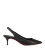 Christian Louboutin Sporty Kate Leather Slingback Pumps 55