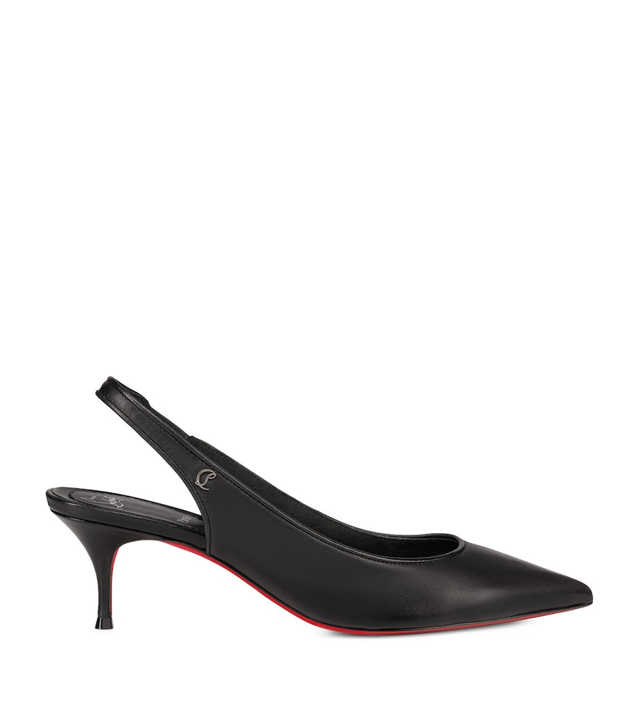 Christian Louboutin Sporty Kate Leather Slingback Pumps 55