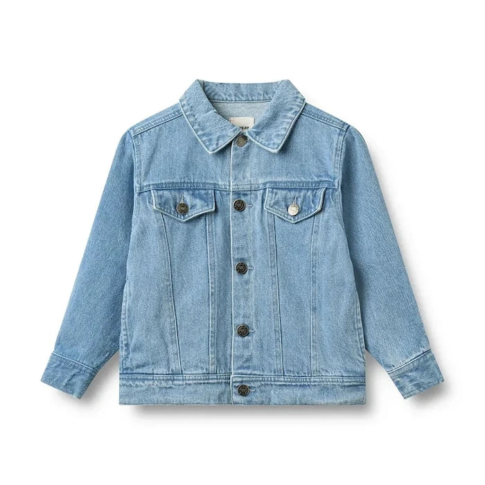 Denim çocuk geçiş ceketi