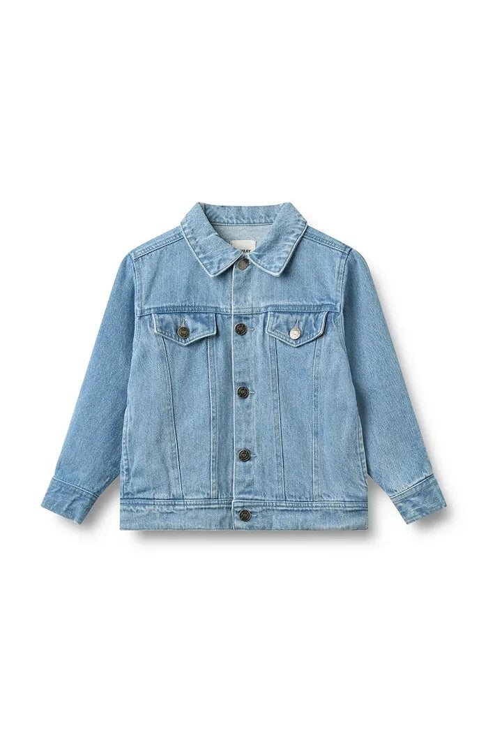 Denim çocuk geçiş ceketi