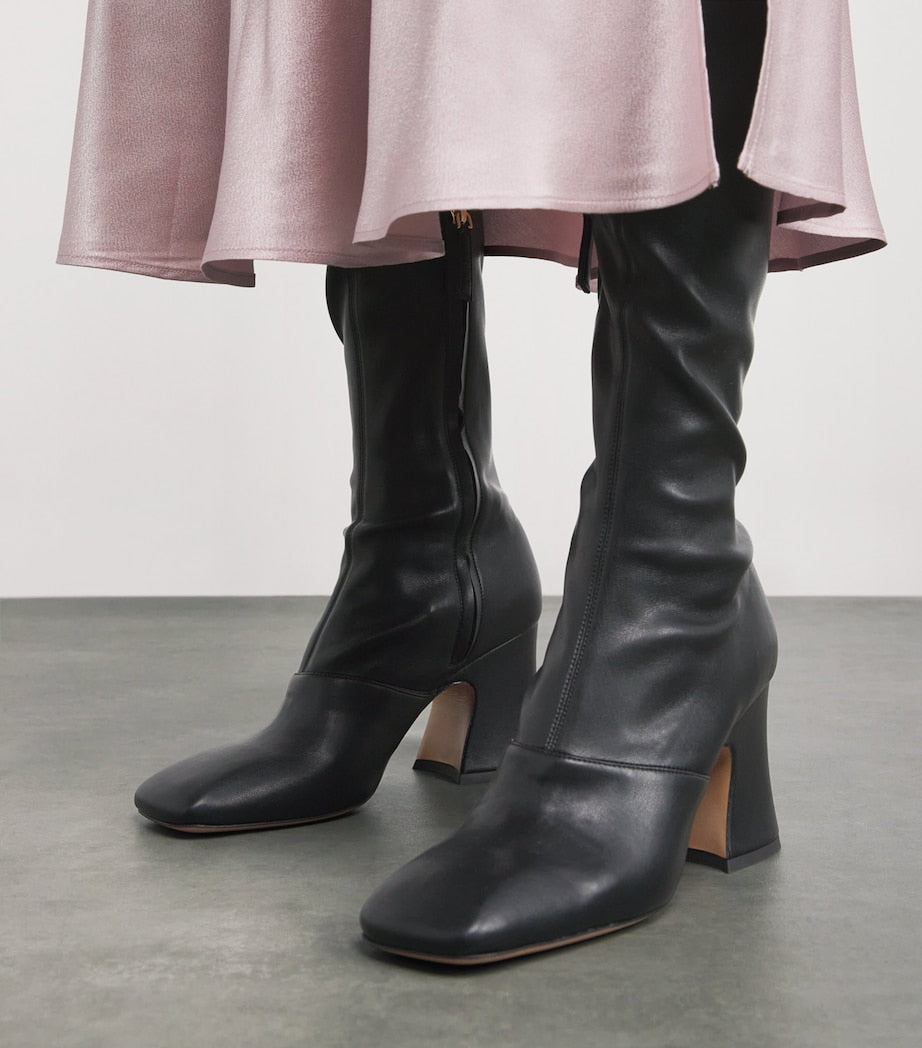 Leather Janis Over-The-Knee Boots 85