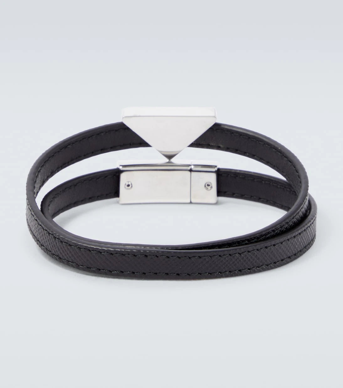 Prada - Logo Saffiano leather bracelet