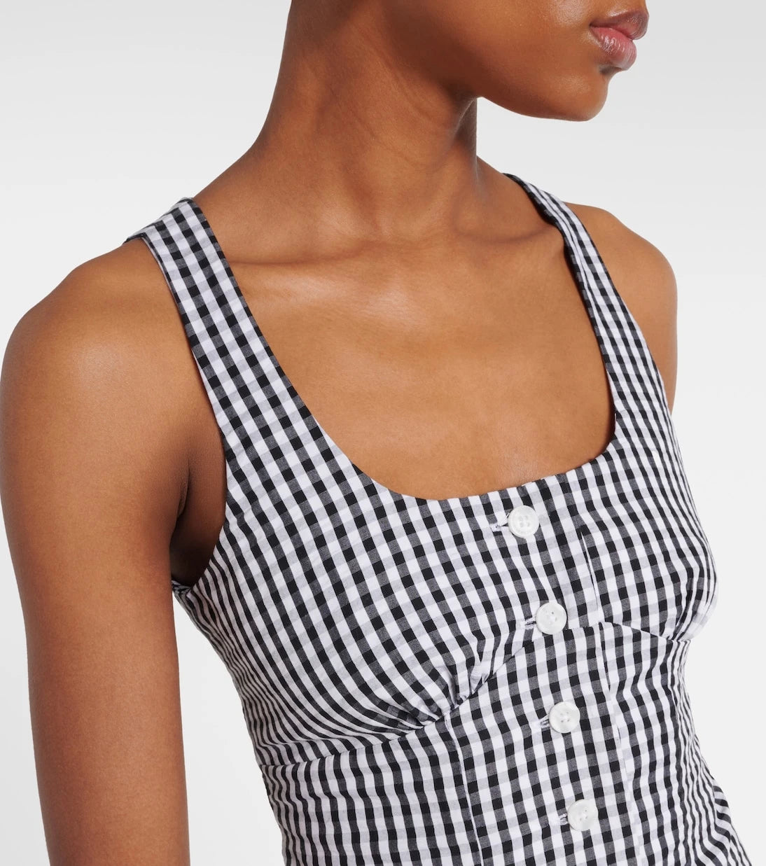 Faithfull - Gingham cotton poplin top