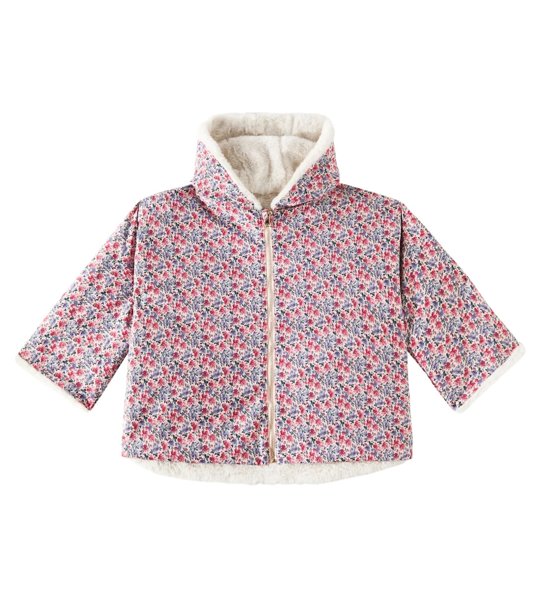 Louise Misha - Felvet reversible floral raincoat