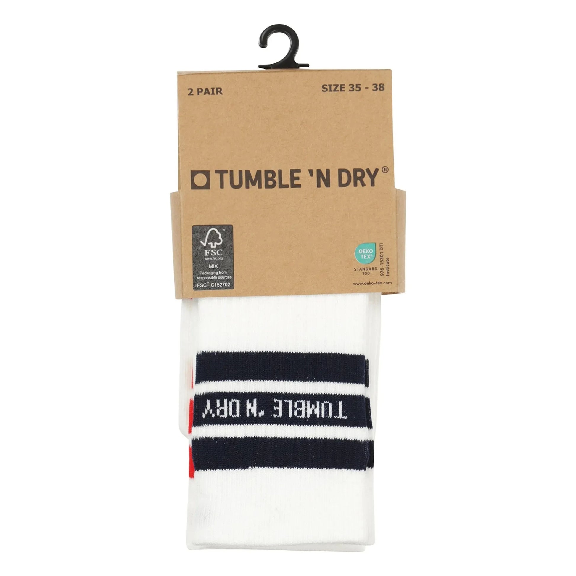 Tumble N'Dry - Set of 2 Socks | Red