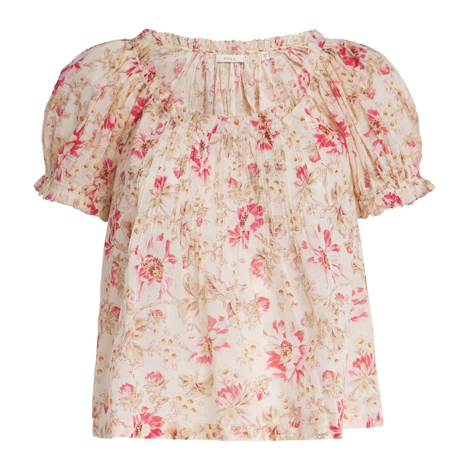 Organic Cotton Floral Frederica Blouse