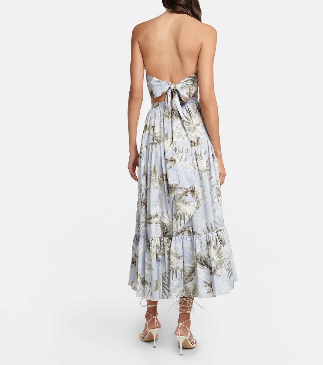 Erdem - Olympia printed cotton midi skirt