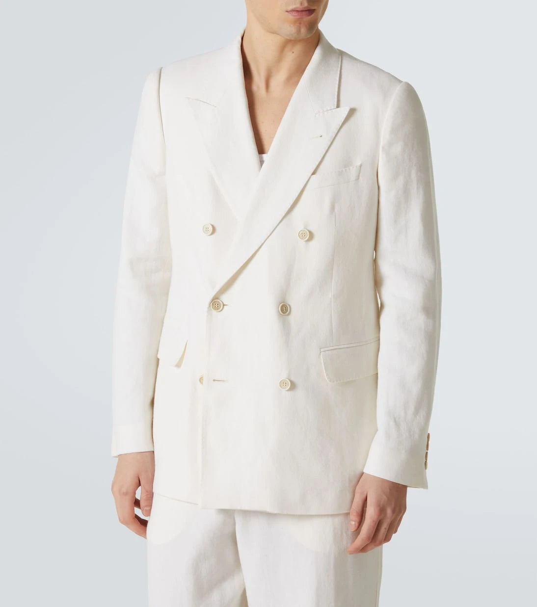 Dries Van Noten - Linen, wool, silk, and cashmere blazer
