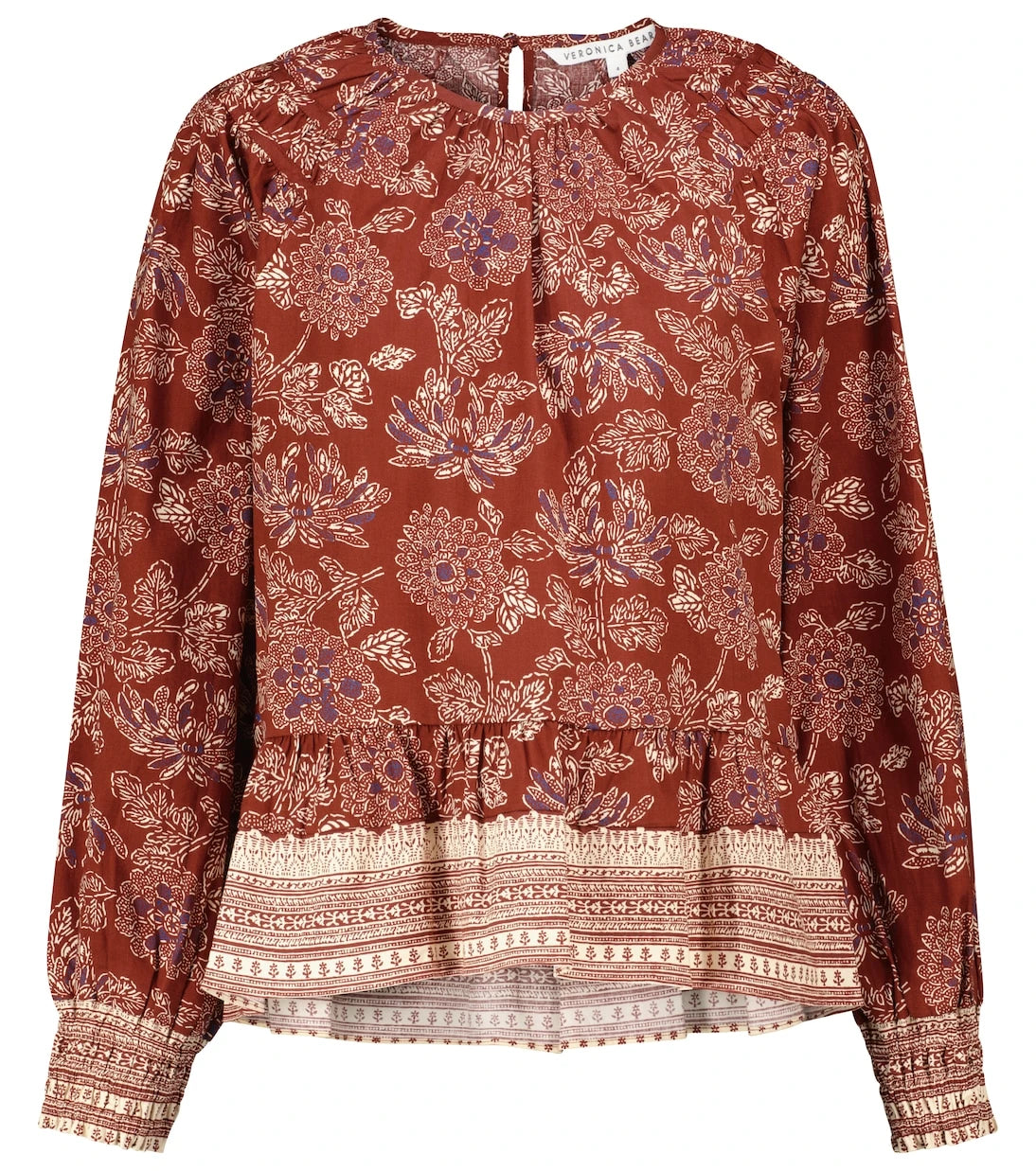 Veronica Beard - Kester floral stretch-cotton blouse