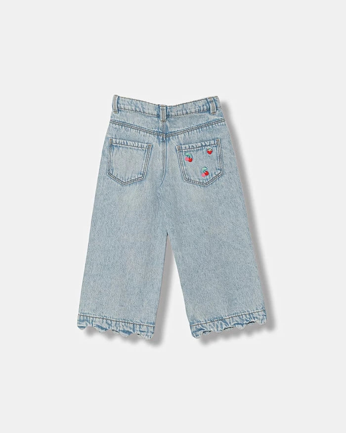 United Colors of Benetton çocuklar için wide leg jean