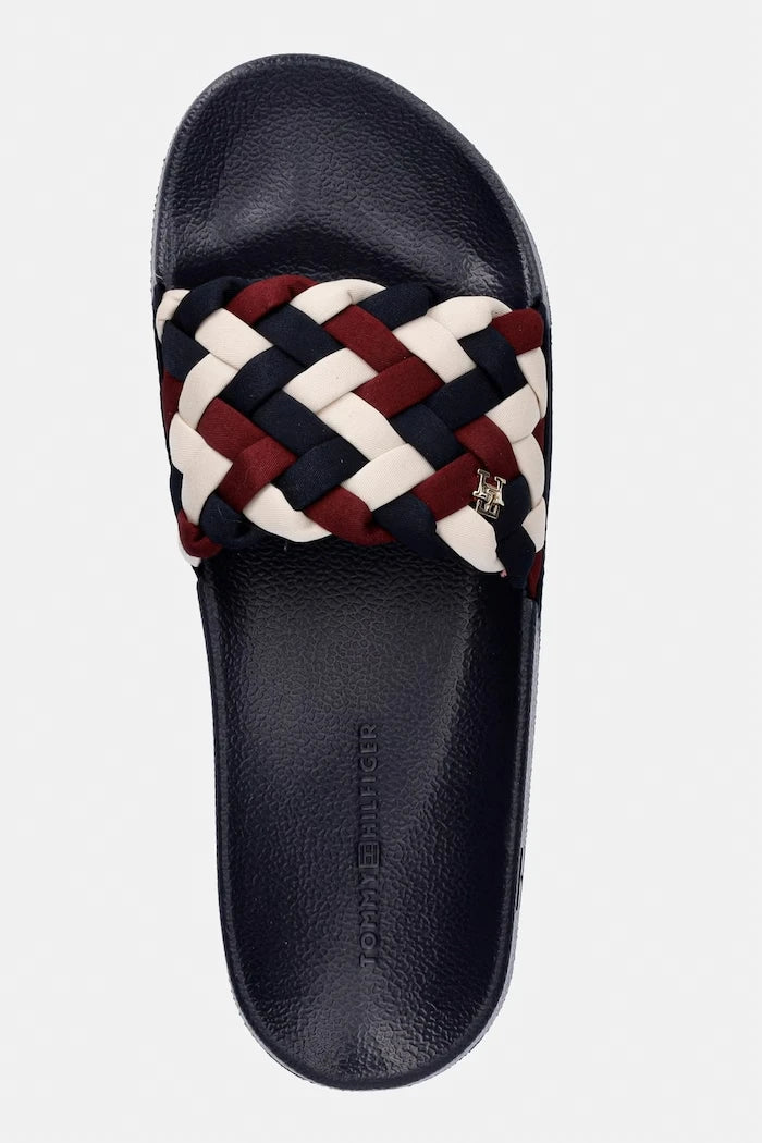 Tommy Hilfiger Kadın Terlik TH BRAIDED POOL SLIDE
