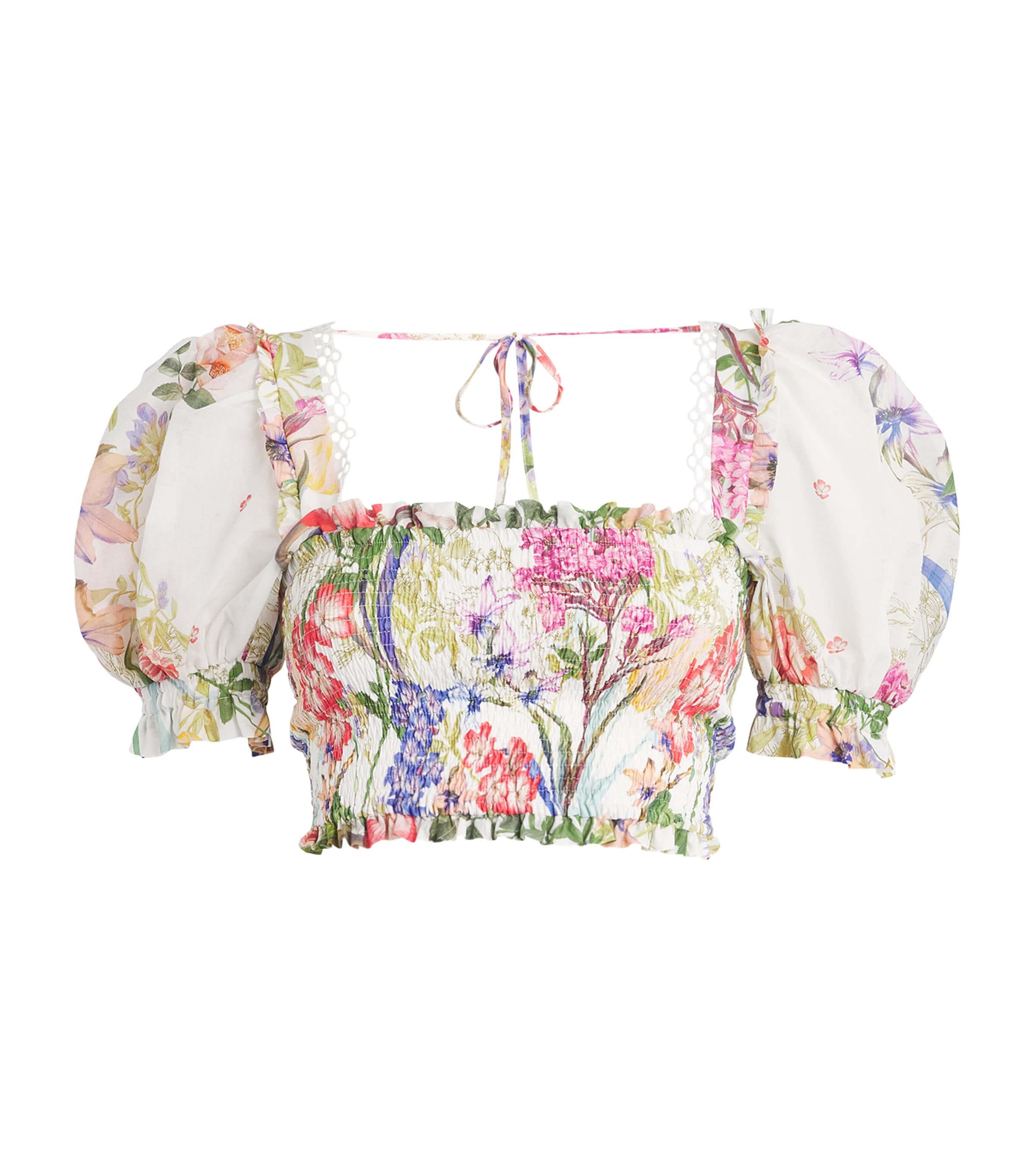 Charo Ruiz Ibiza Multi Floral Lirio Crop Top