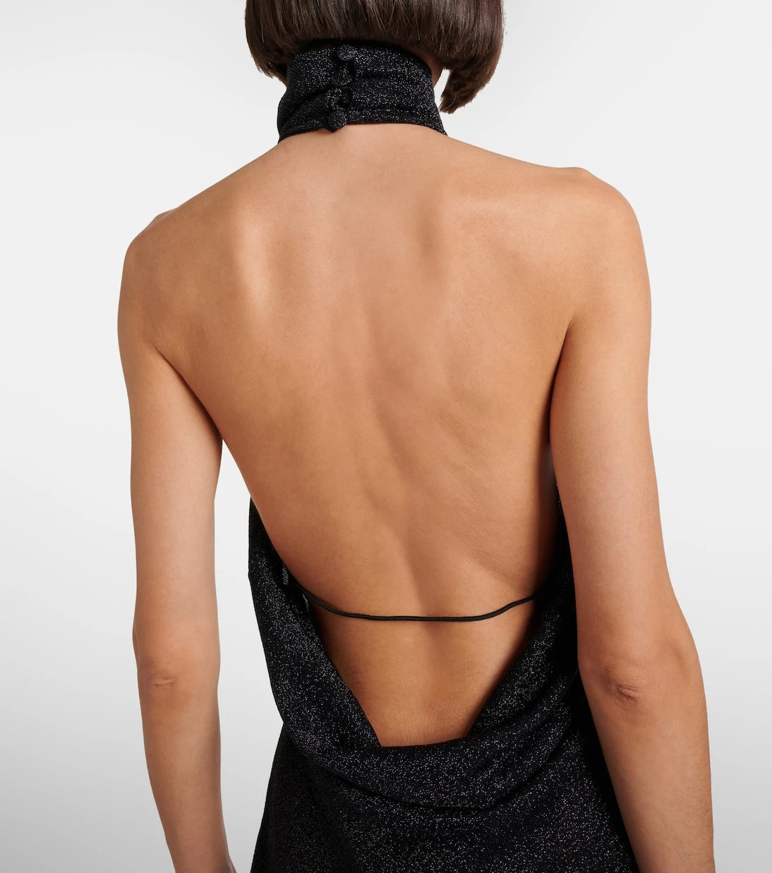 Oséree - Lumière Plumage halterneck maxi dress