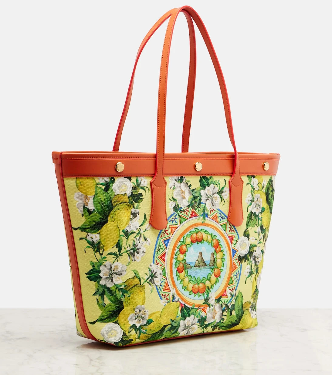 Dolce&Gabbana - Taormina Large printed canvas shopper