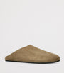 Beige Hudson Suede Mules