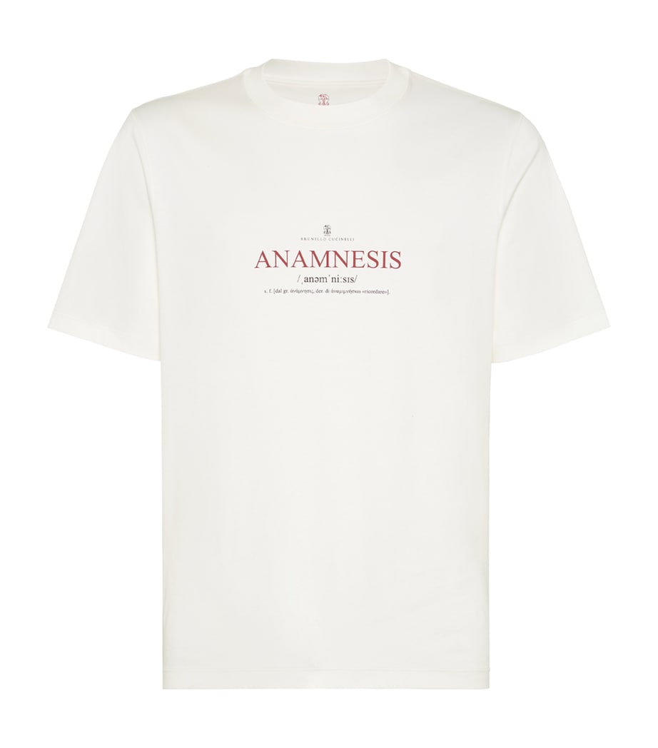 Cotton Anamnesis Print T-Shirt