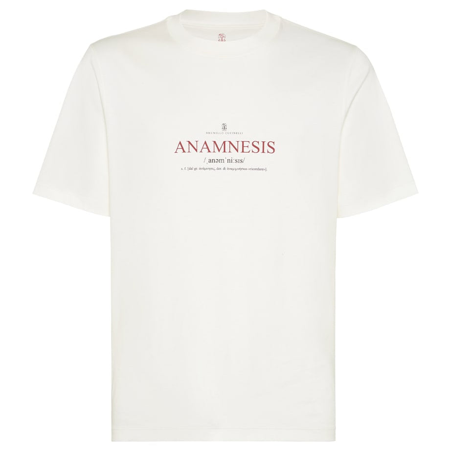 Cotton Anamnesis Print T-Shirt