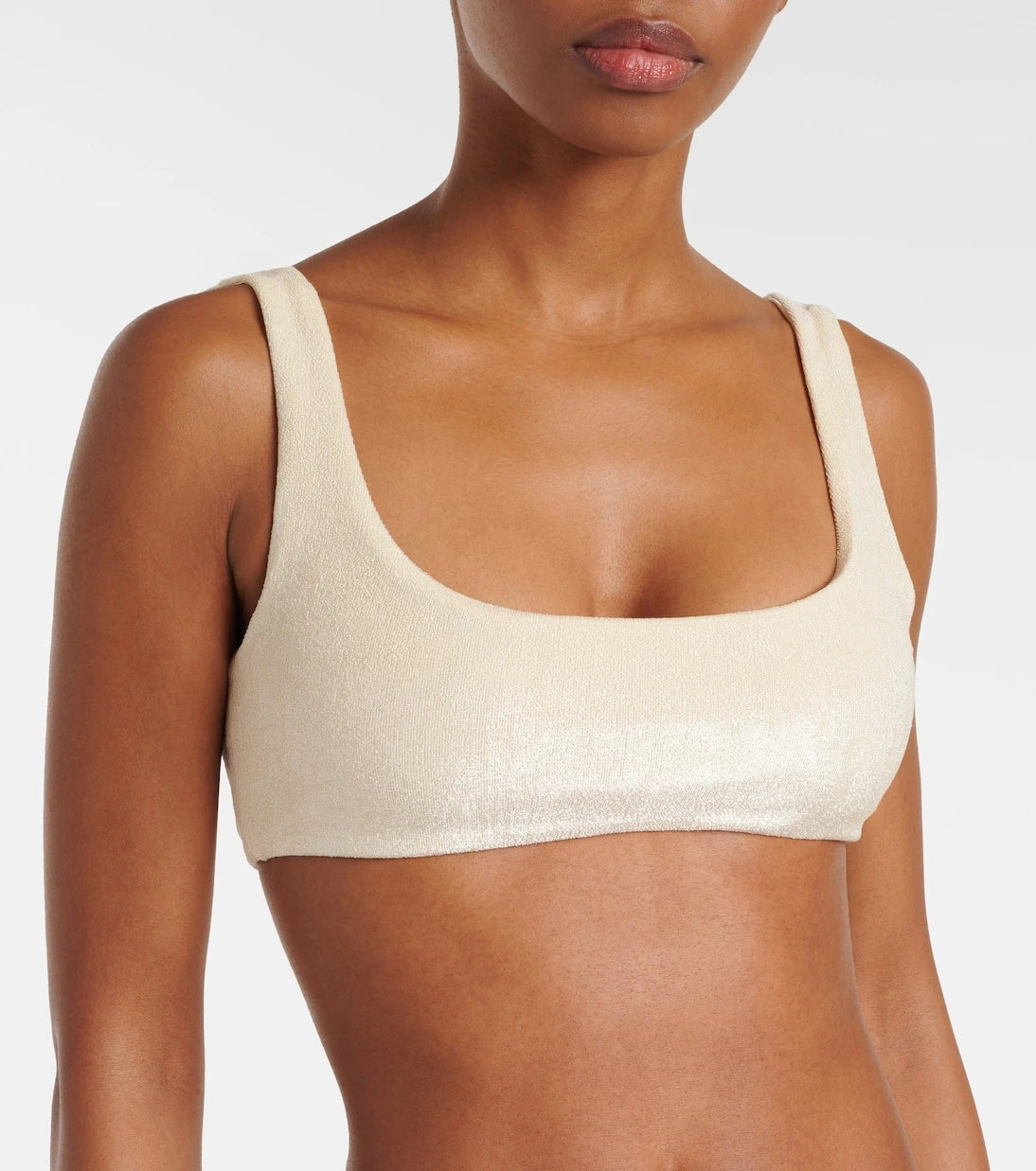 Jade Swim - Rounded Edges terry bikini top